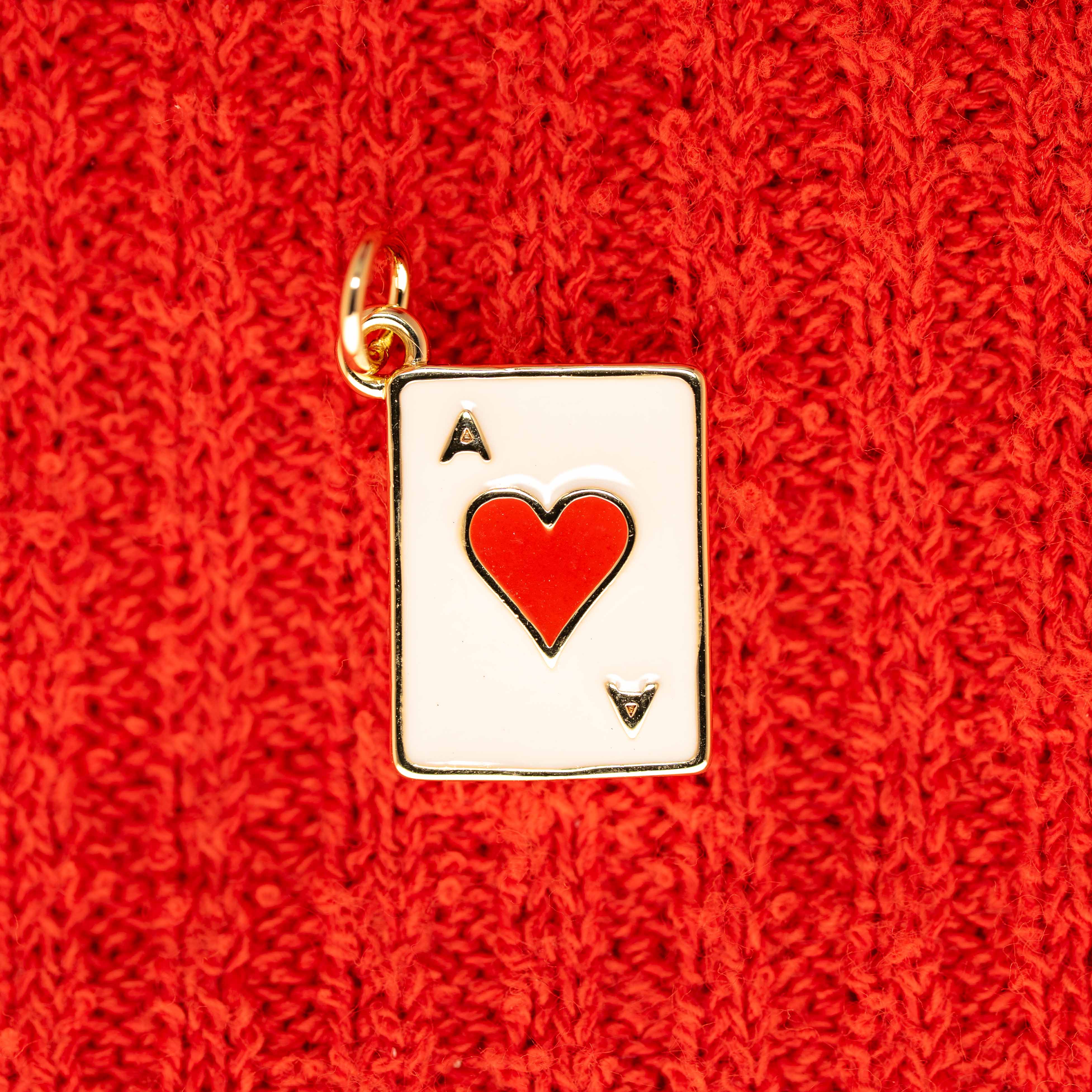 Ace of Hearts Enamel Charm
