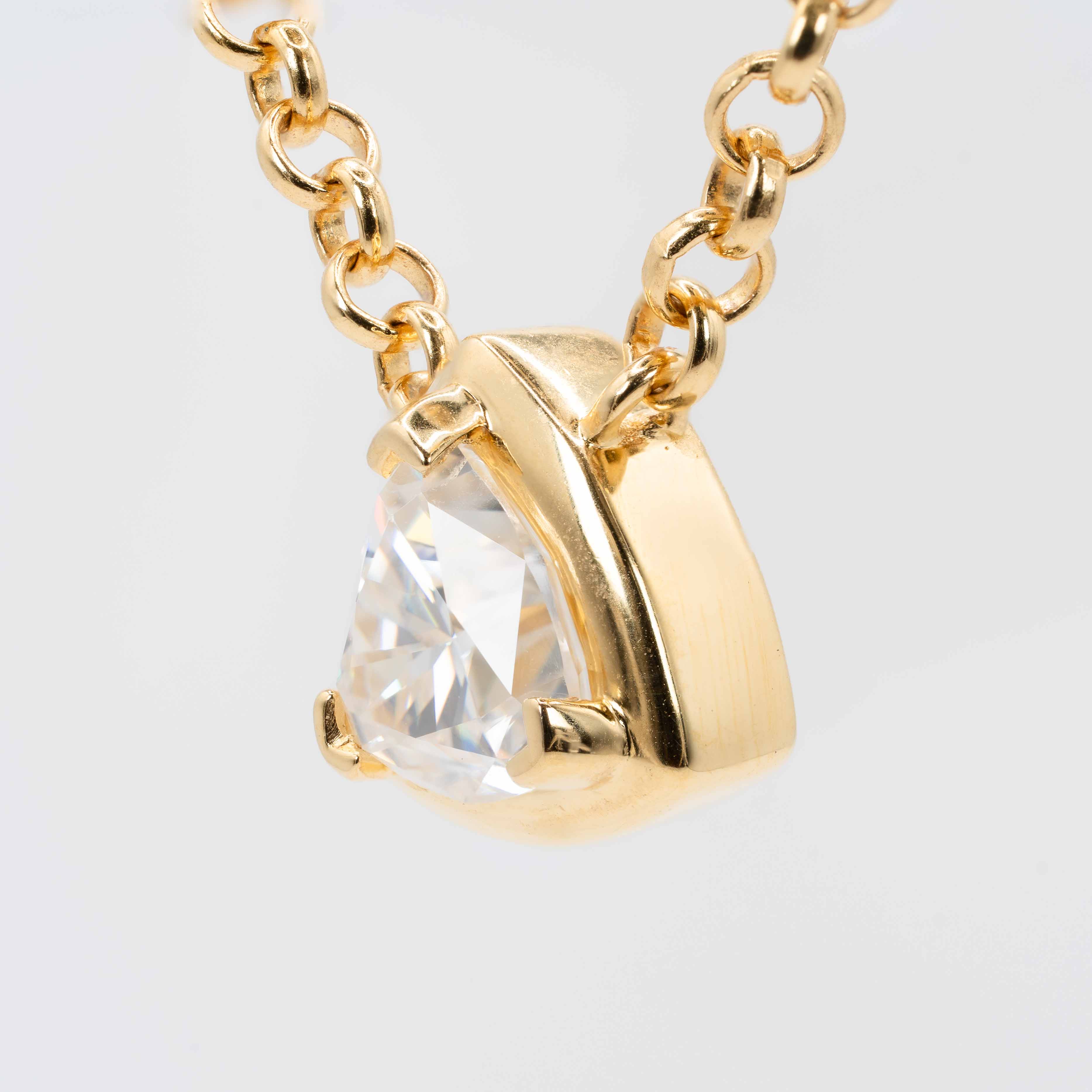 Allure Trine Diamond Pendant Necklace