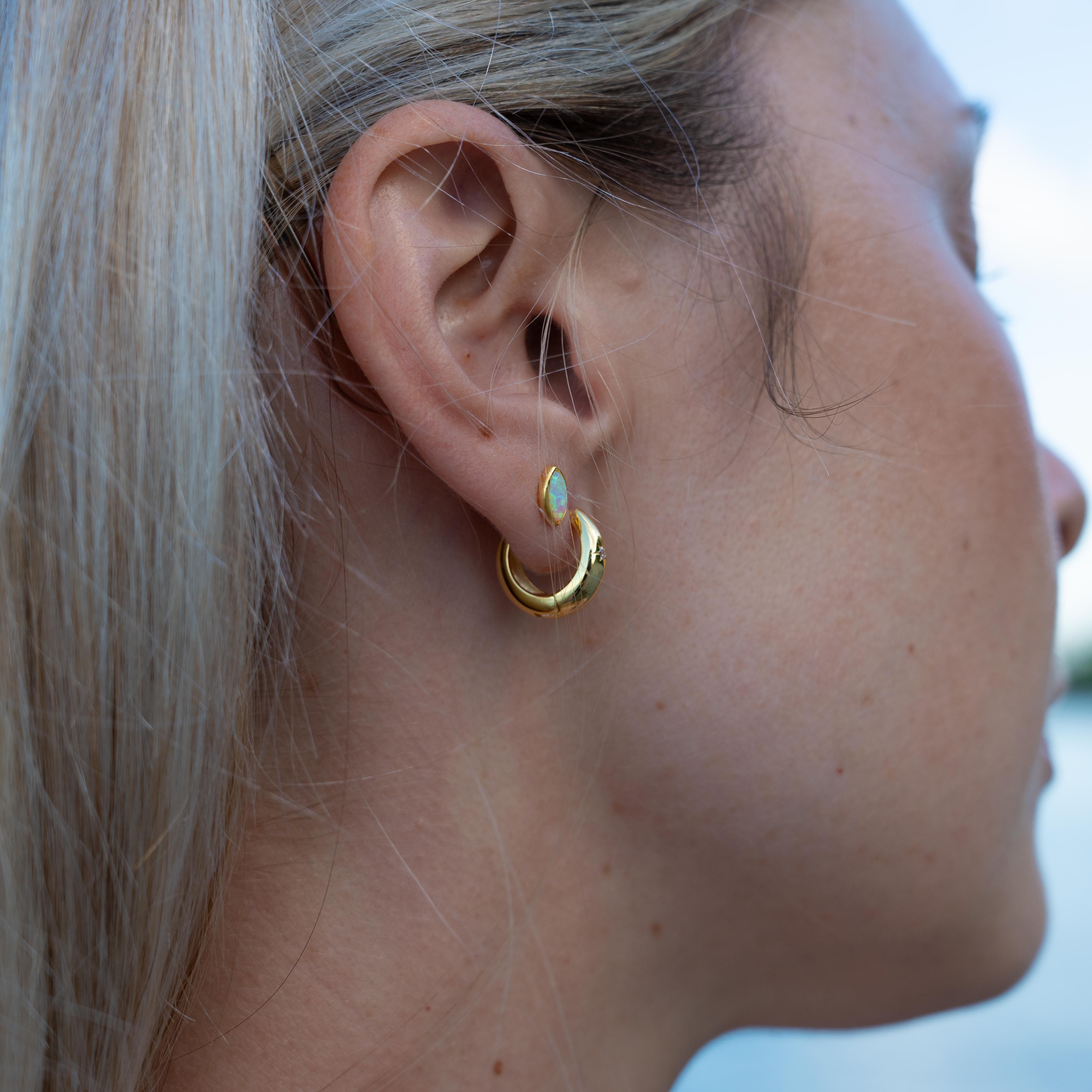 Gemma Mini Opal Stud Earrings