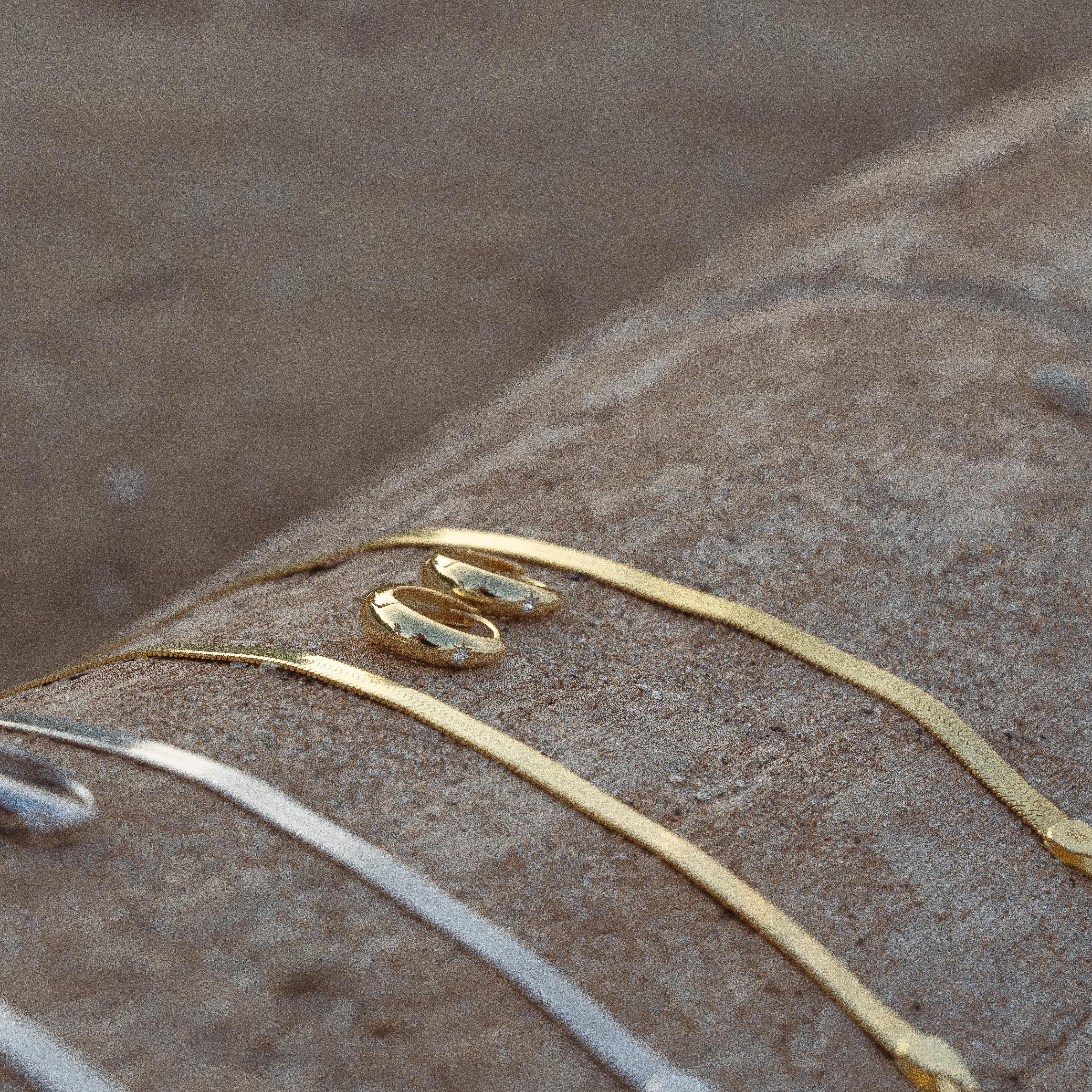 Astra Mini Gold Hoop Earrings