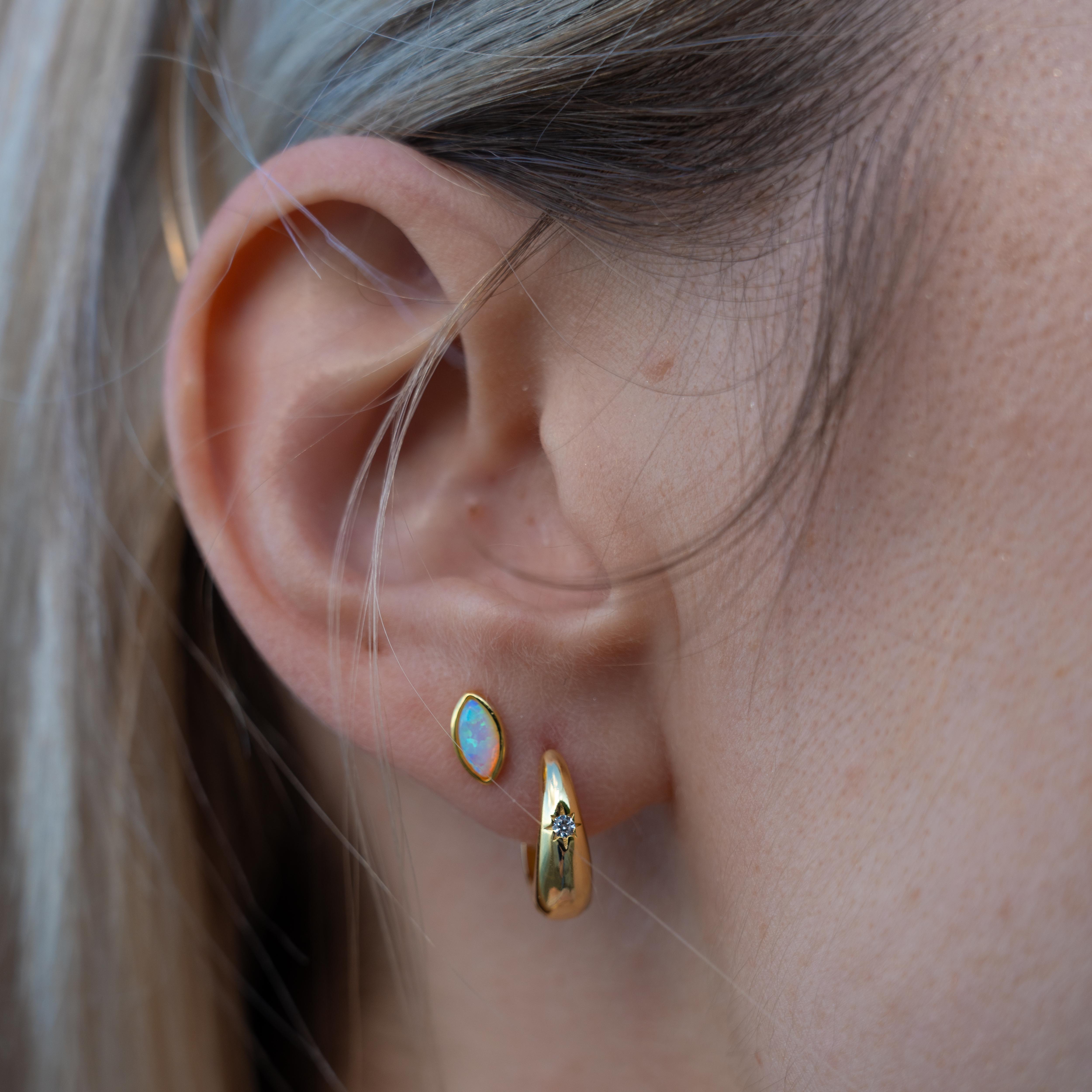 Gemma Mini Opal Stud Earrings