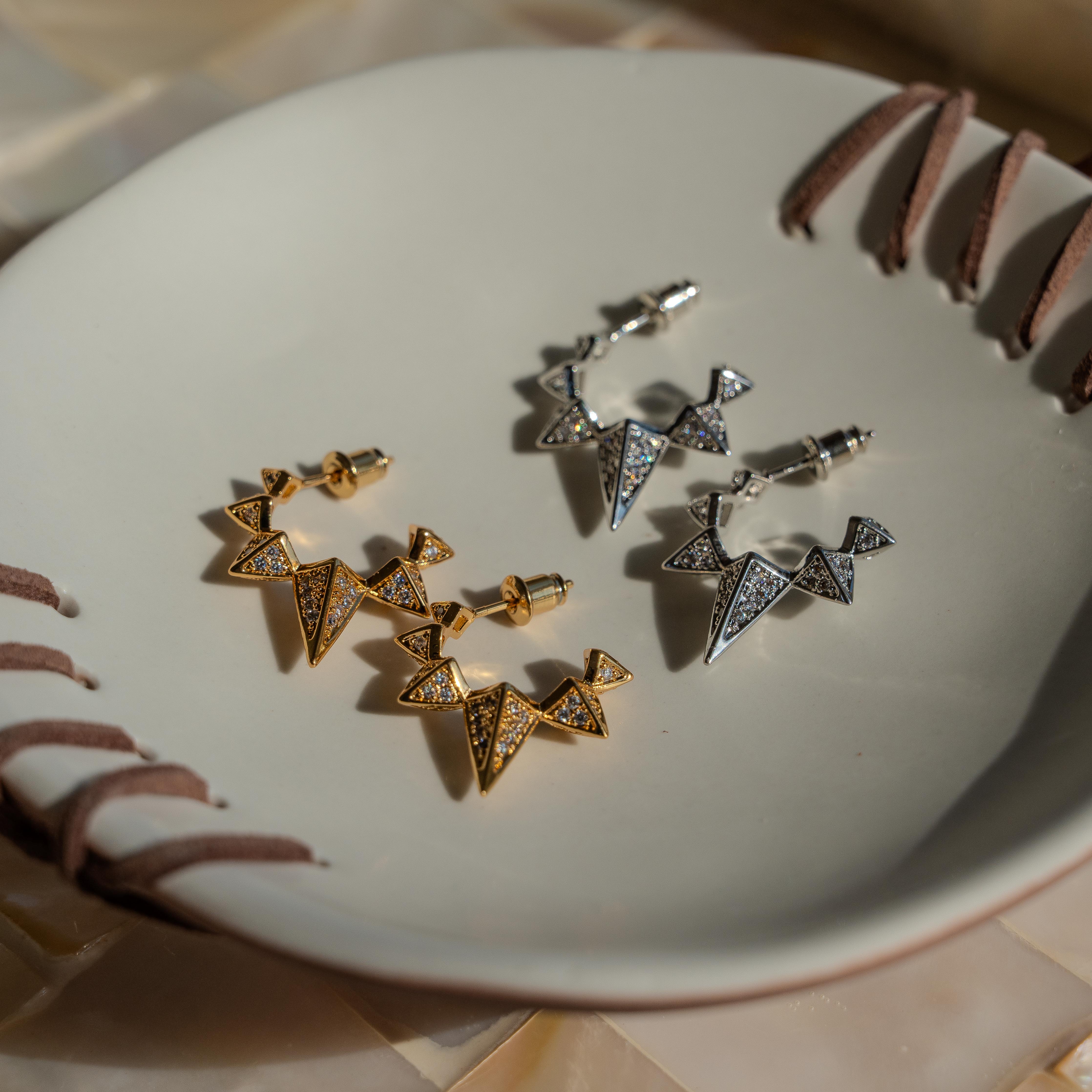 Minerva Spiked Hoops