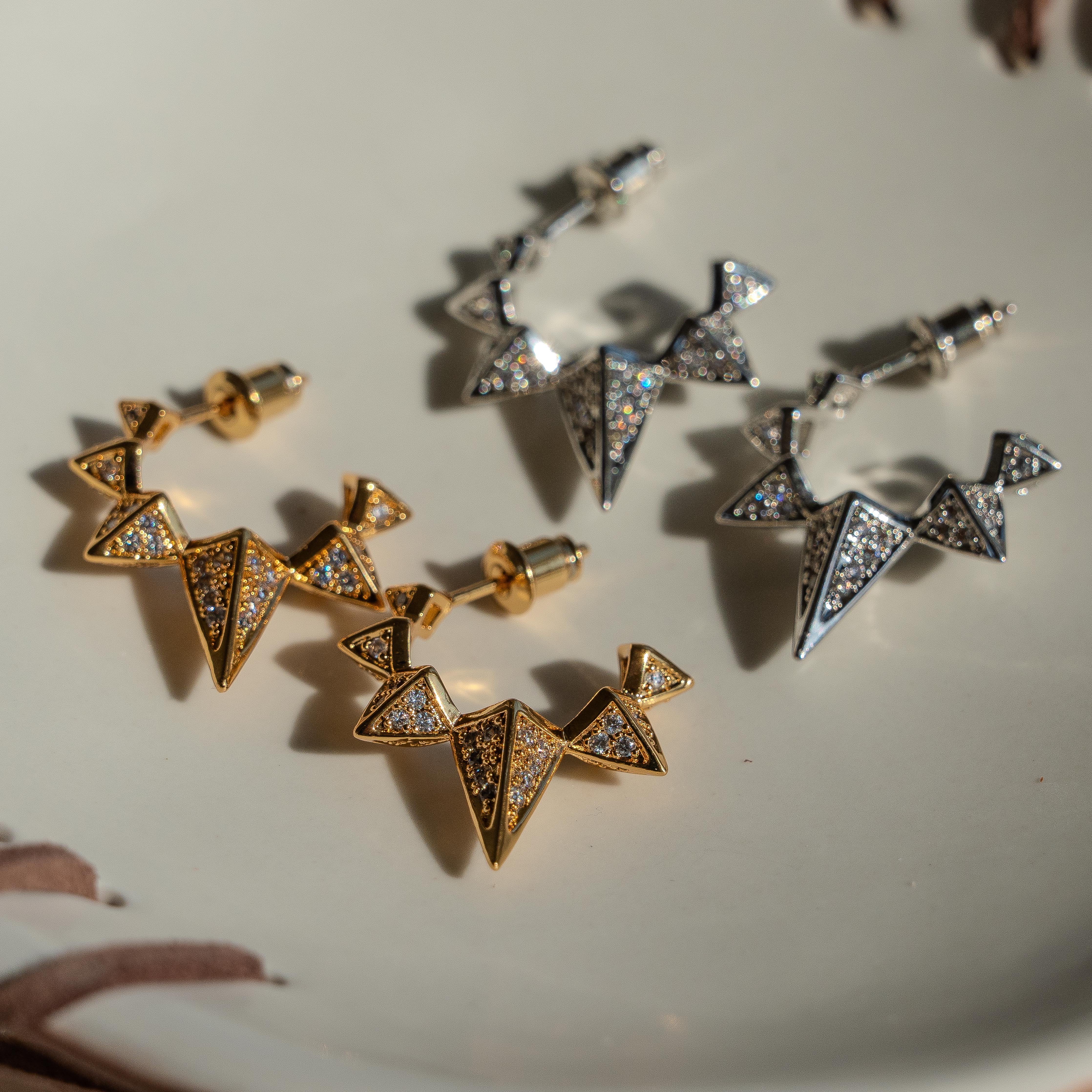 Minerva Spiked Hoops