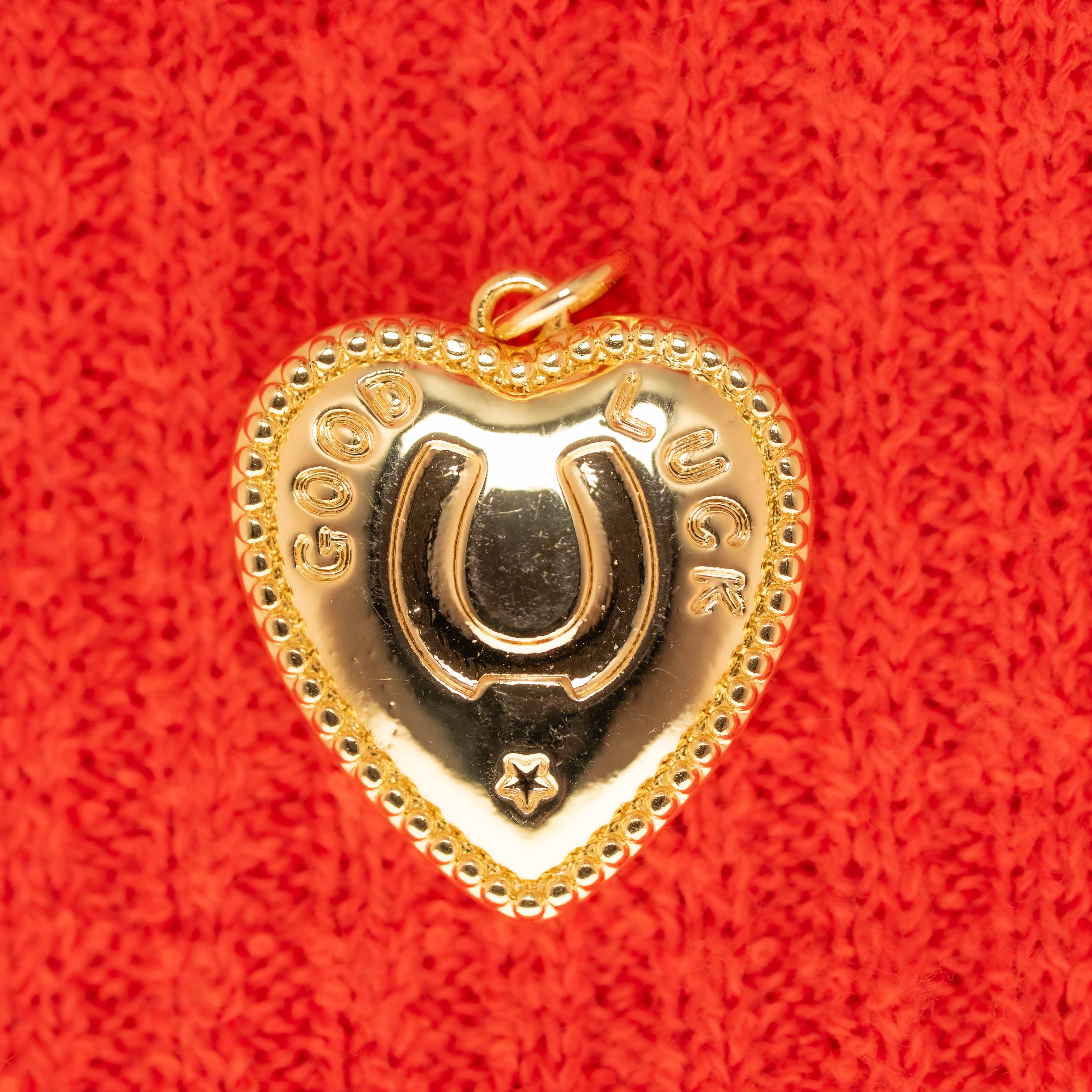 Good Luck Heart Charm