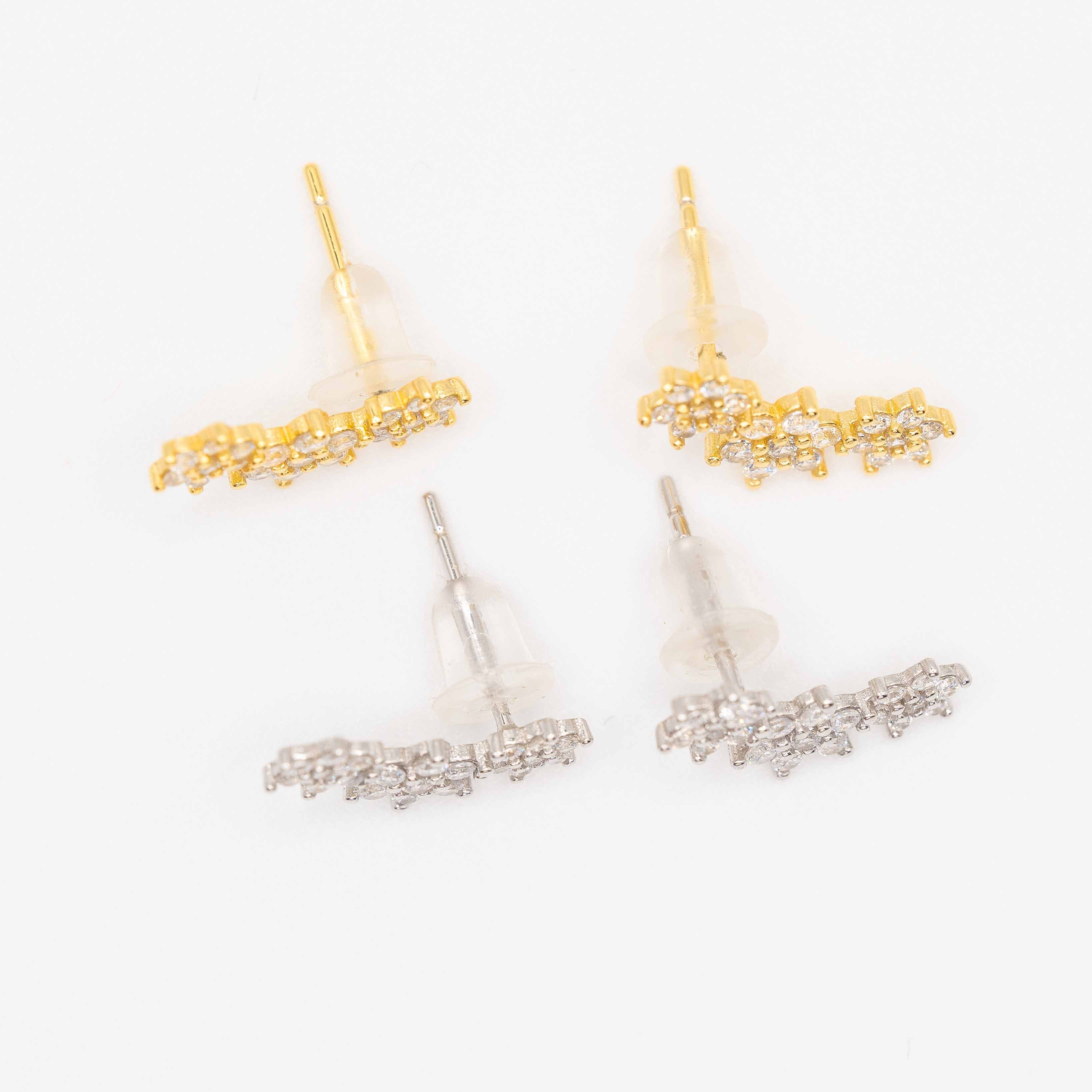Poppy Flower Stud Earrings
