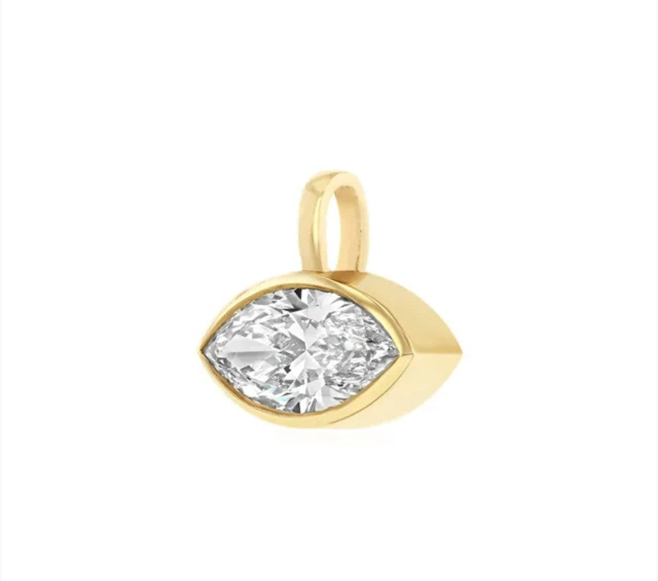Gold London Eye Crystal Charm