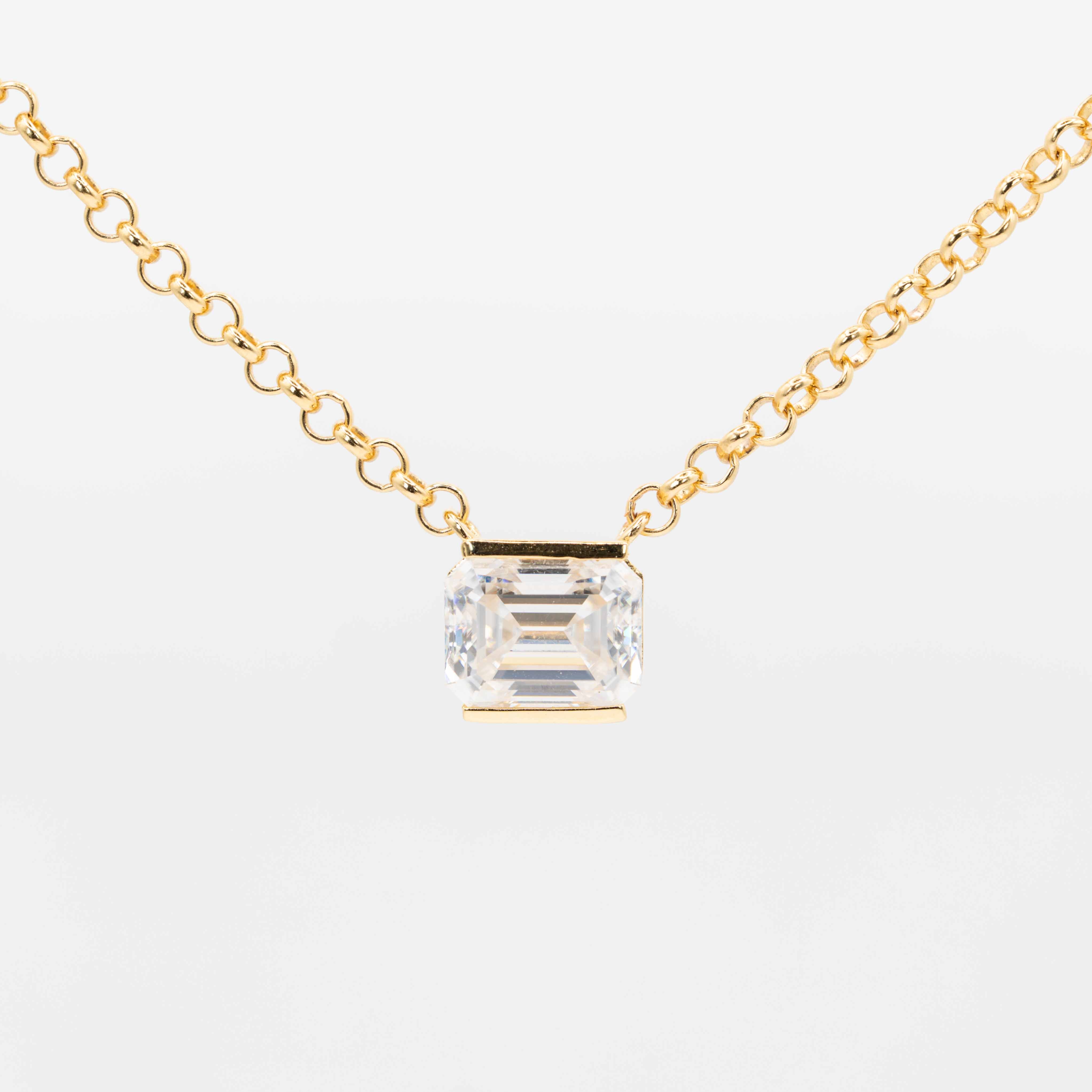 Allure Emerald Diamond Pendant Necklace