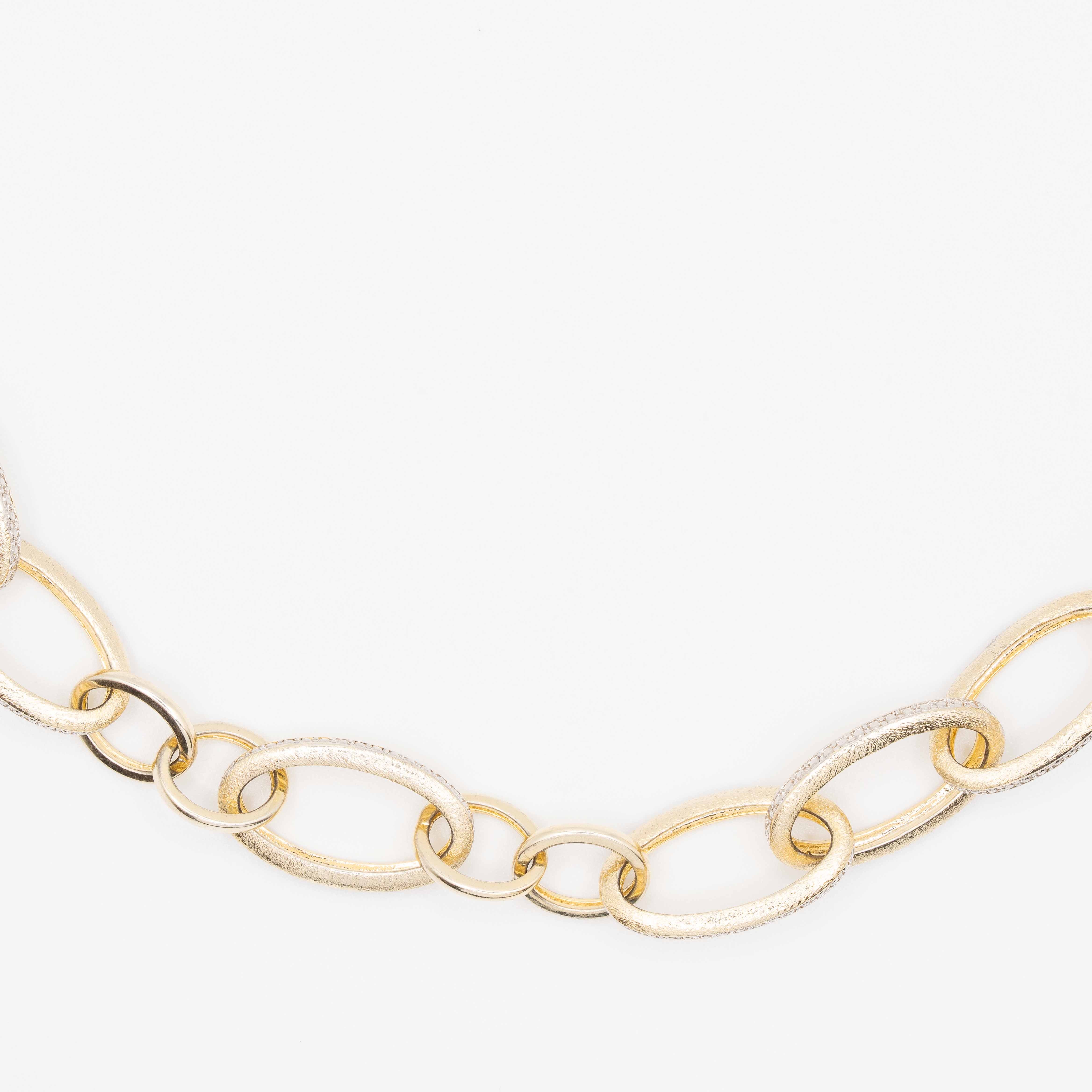 Diana Gold Oval Crystal Chain Necklace *Limited Edition*