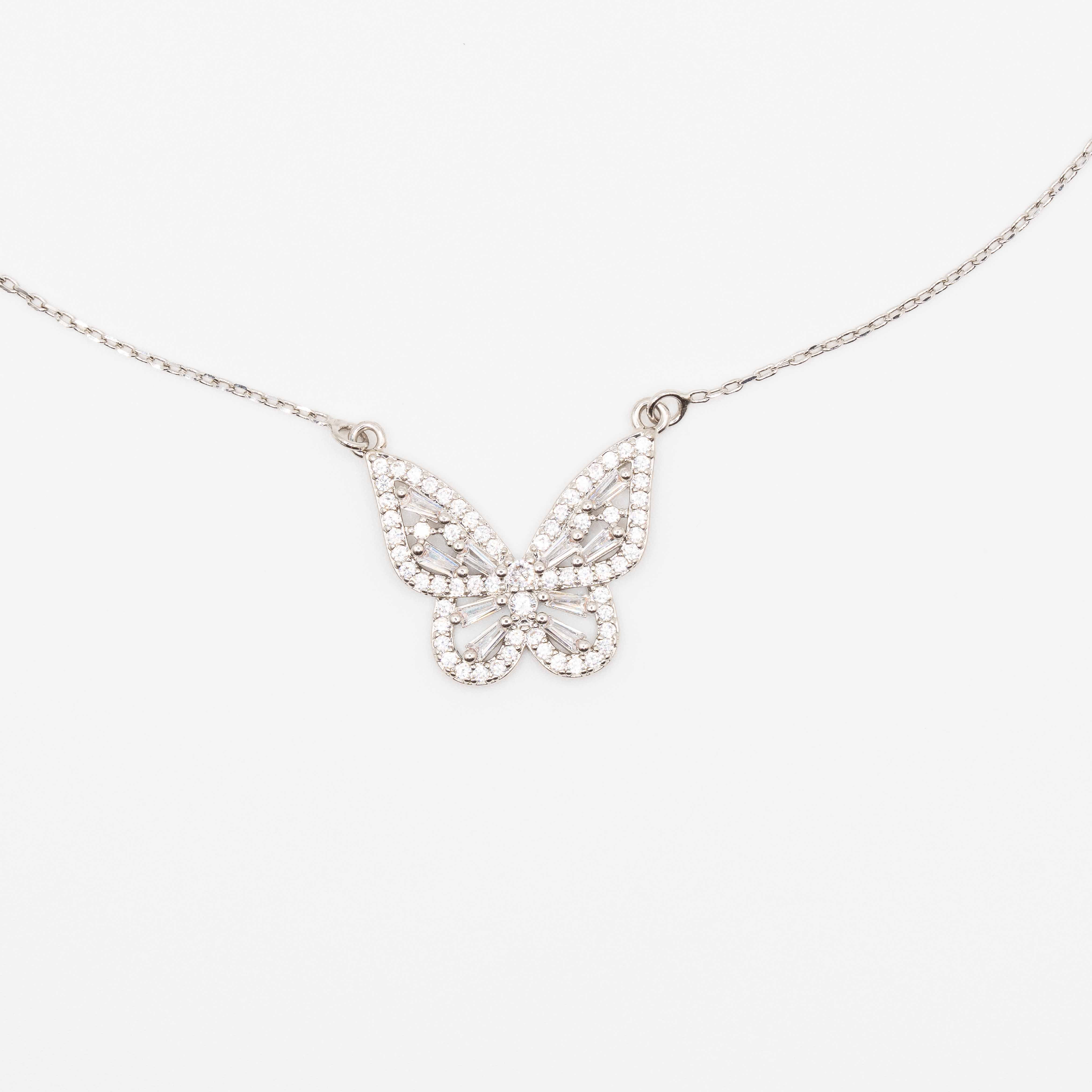 Beverly Crystal Butterfly Necklace