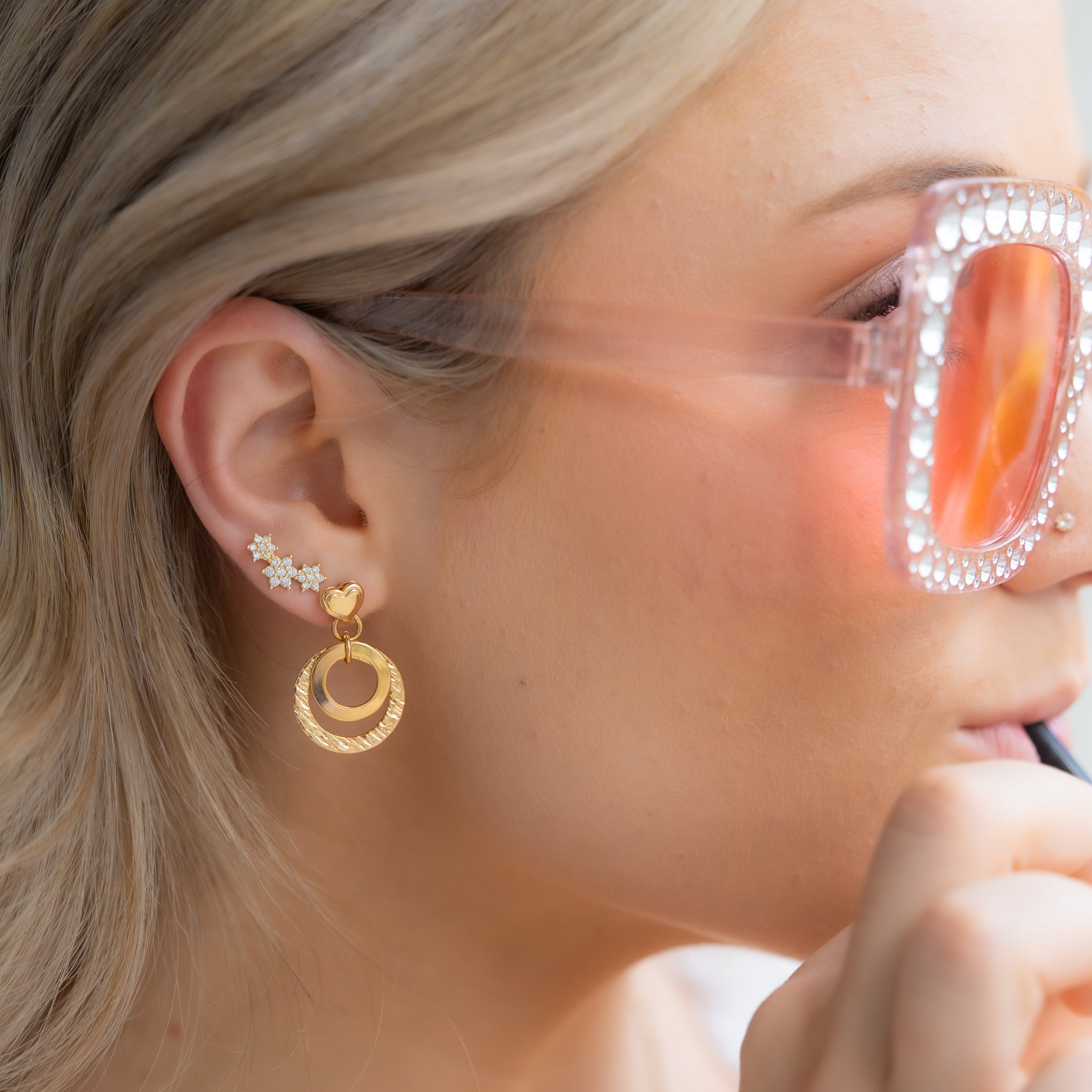 Twiggy Heart Mod Drop Earrings *Limited Edition*