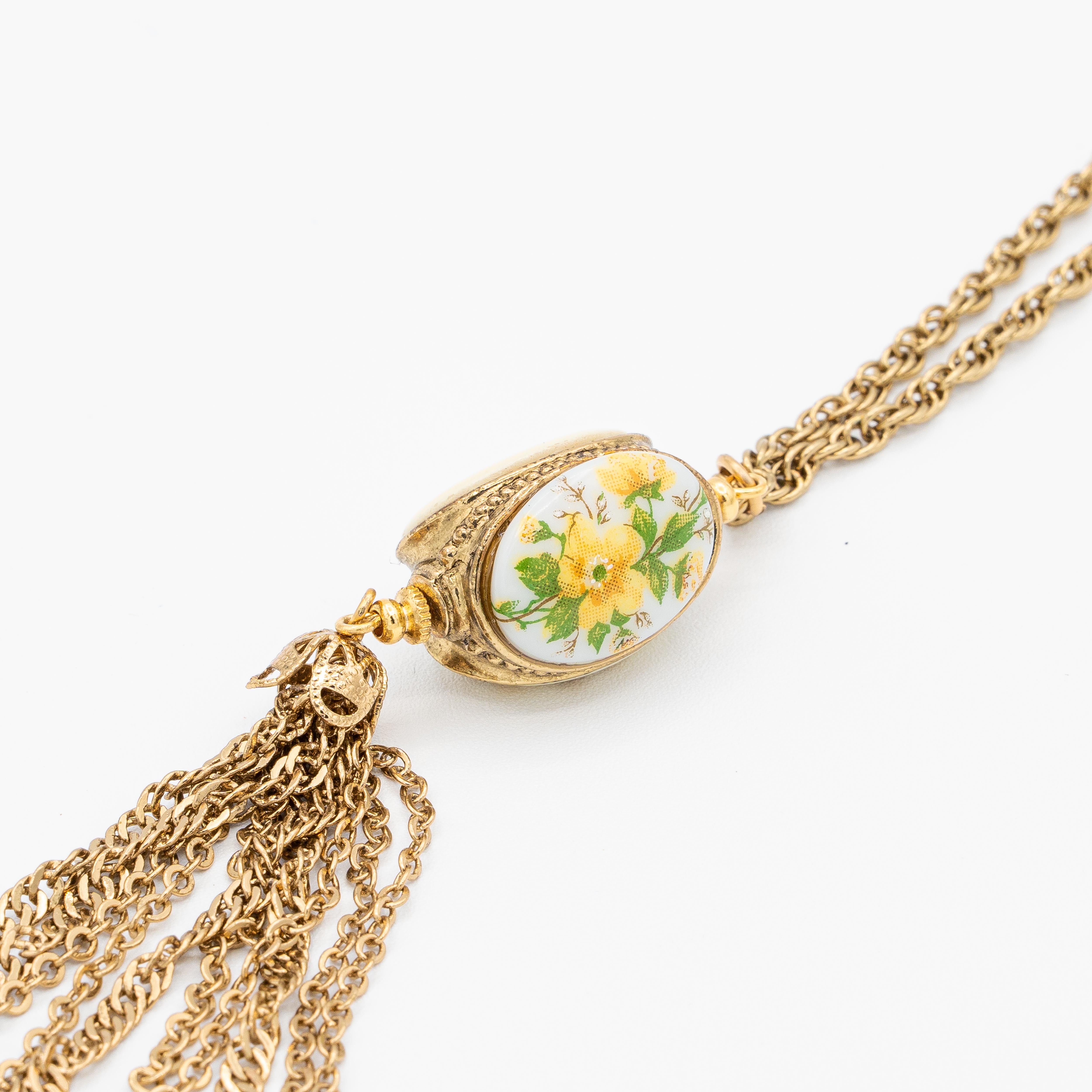 Dolly Floral Tassel Necklace