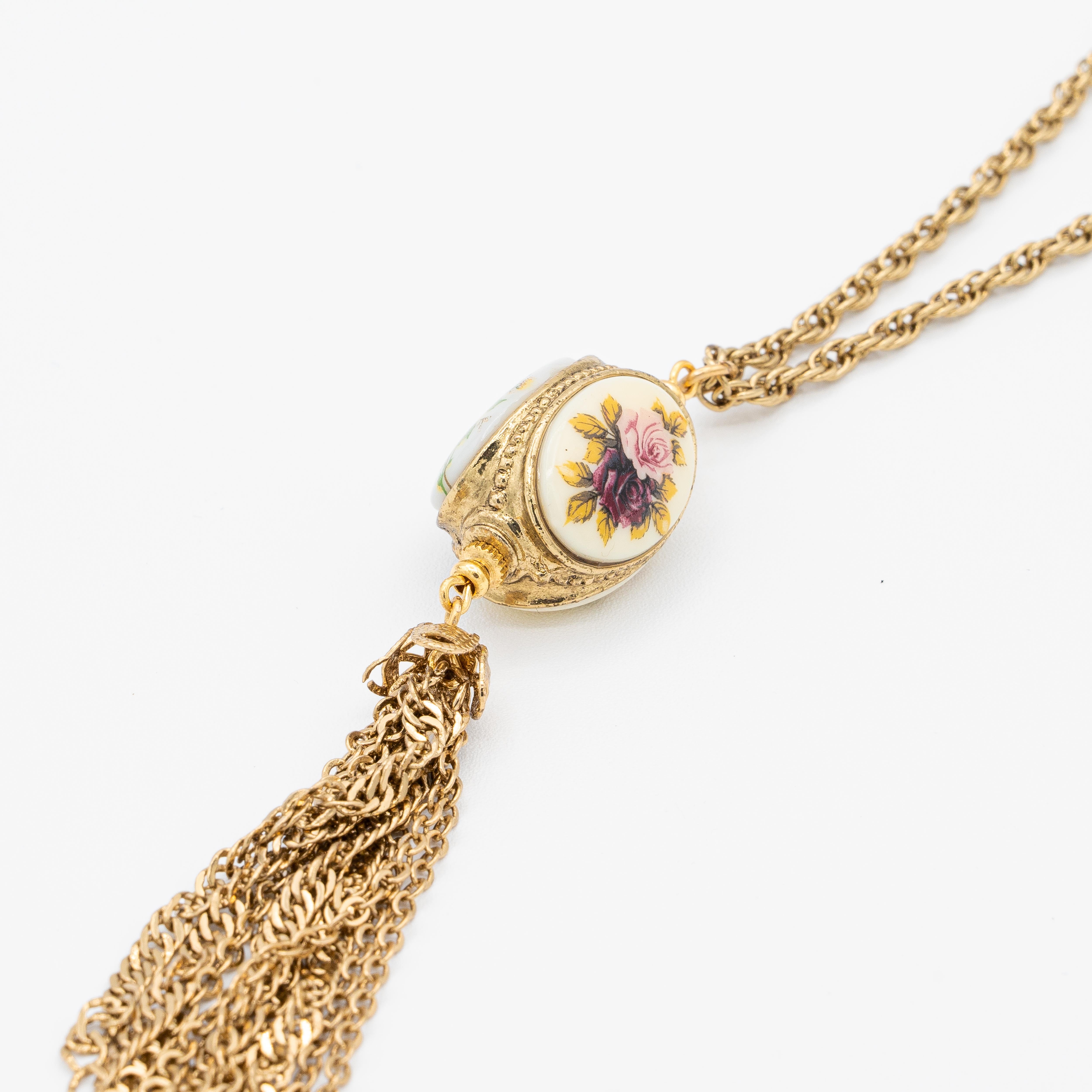 Dolly Floral Tassel Necklace
