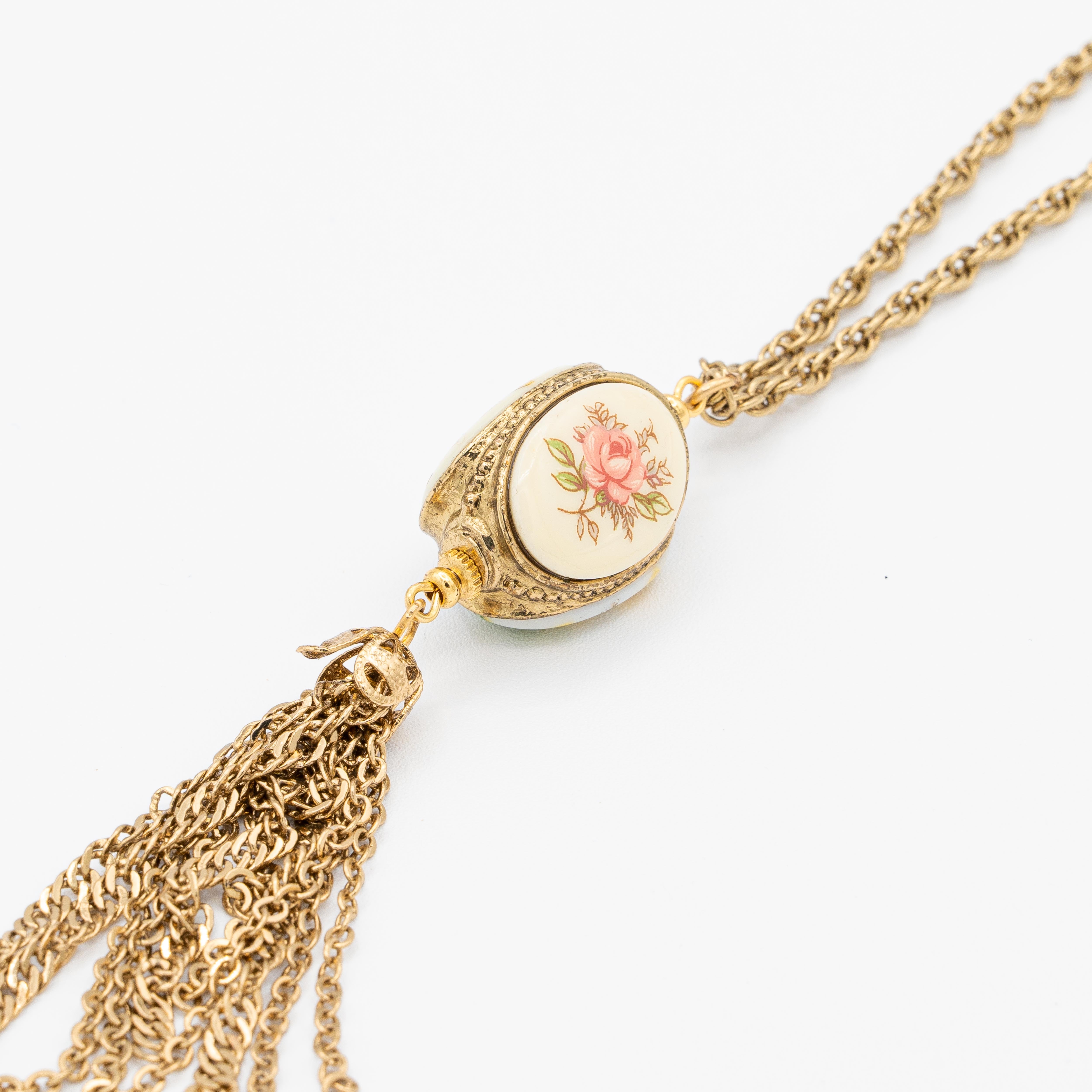 Dolly Floral Tassel Necklace