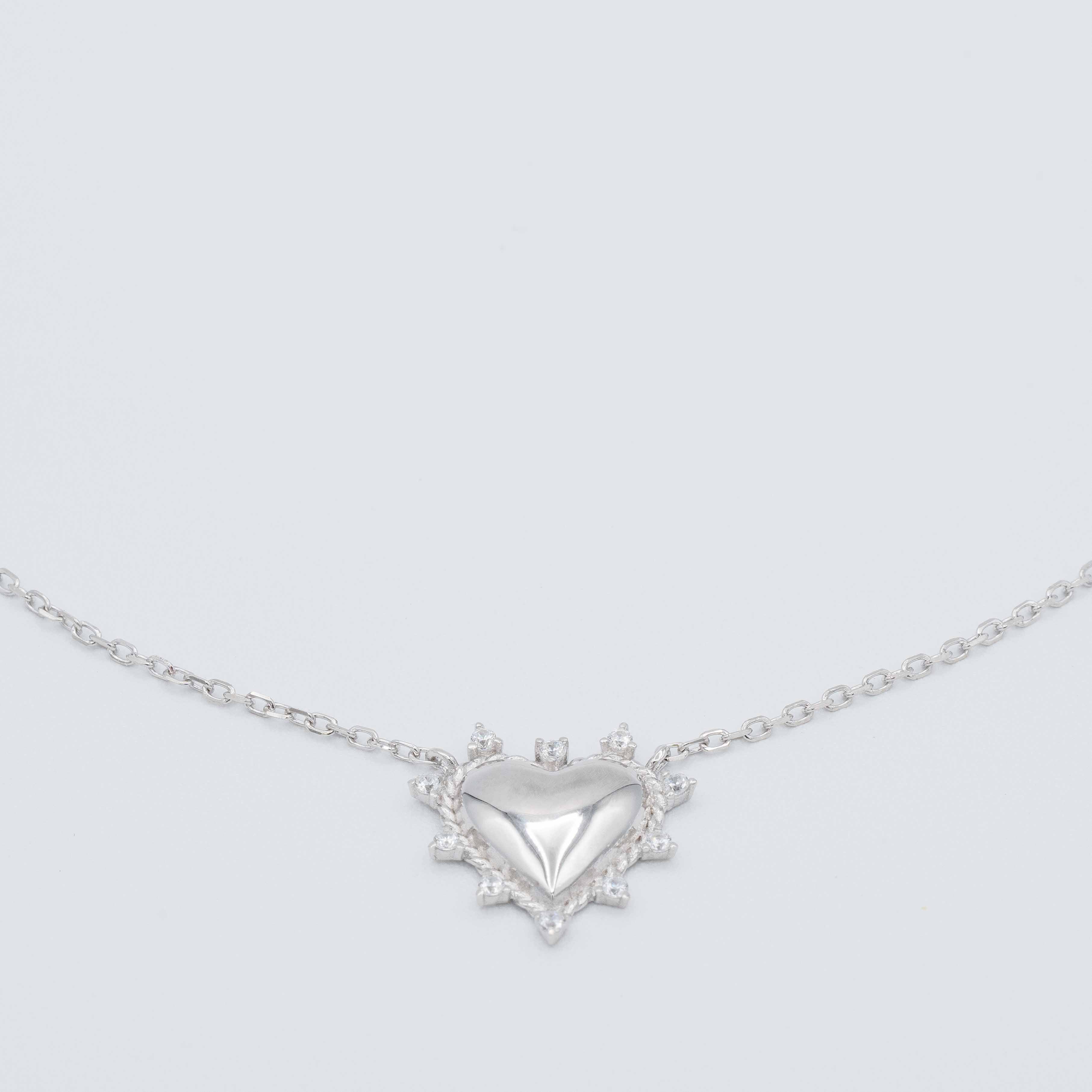 Stevie Rope Heart Necklace
