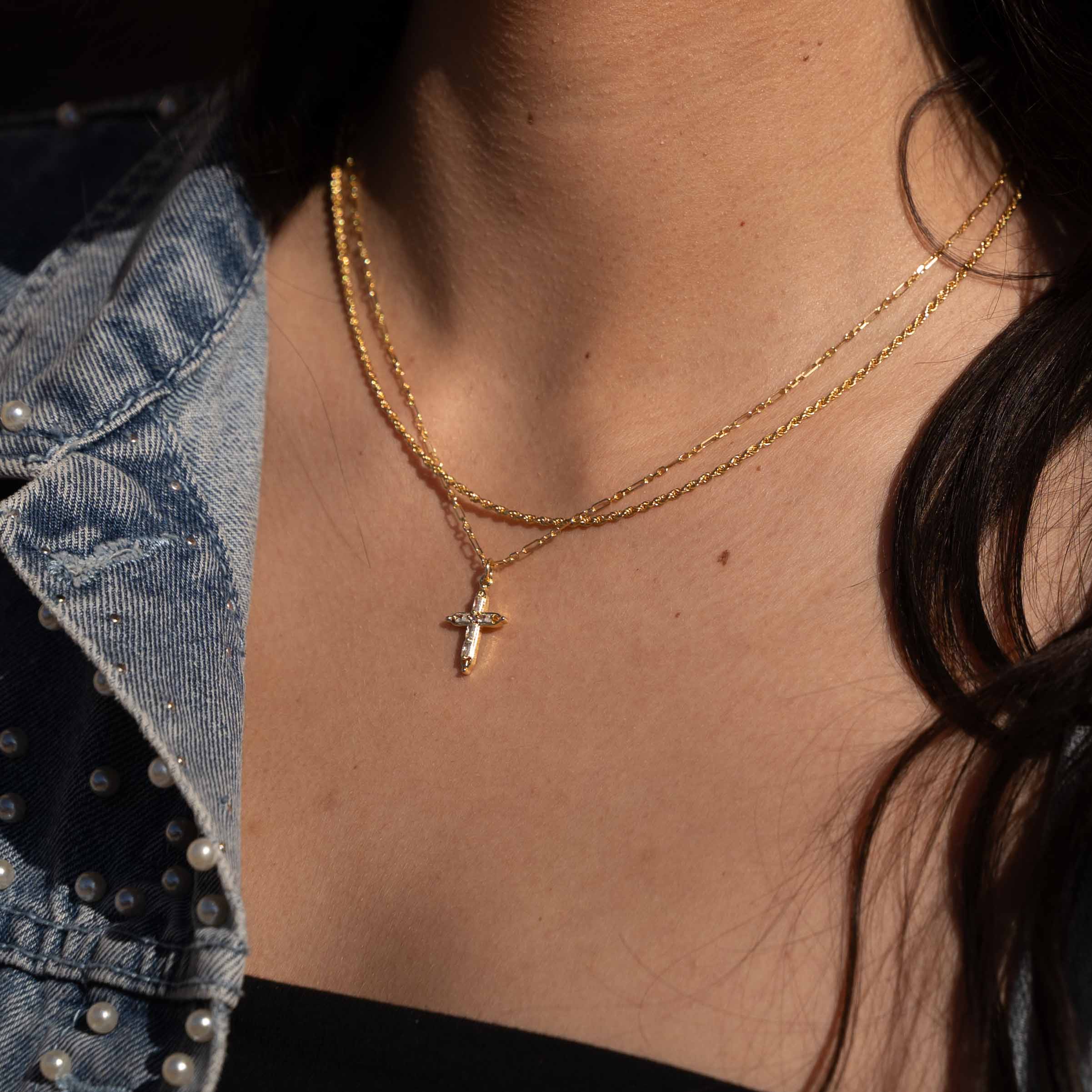 Arizona Gold Rope Chain Necklace (Small)