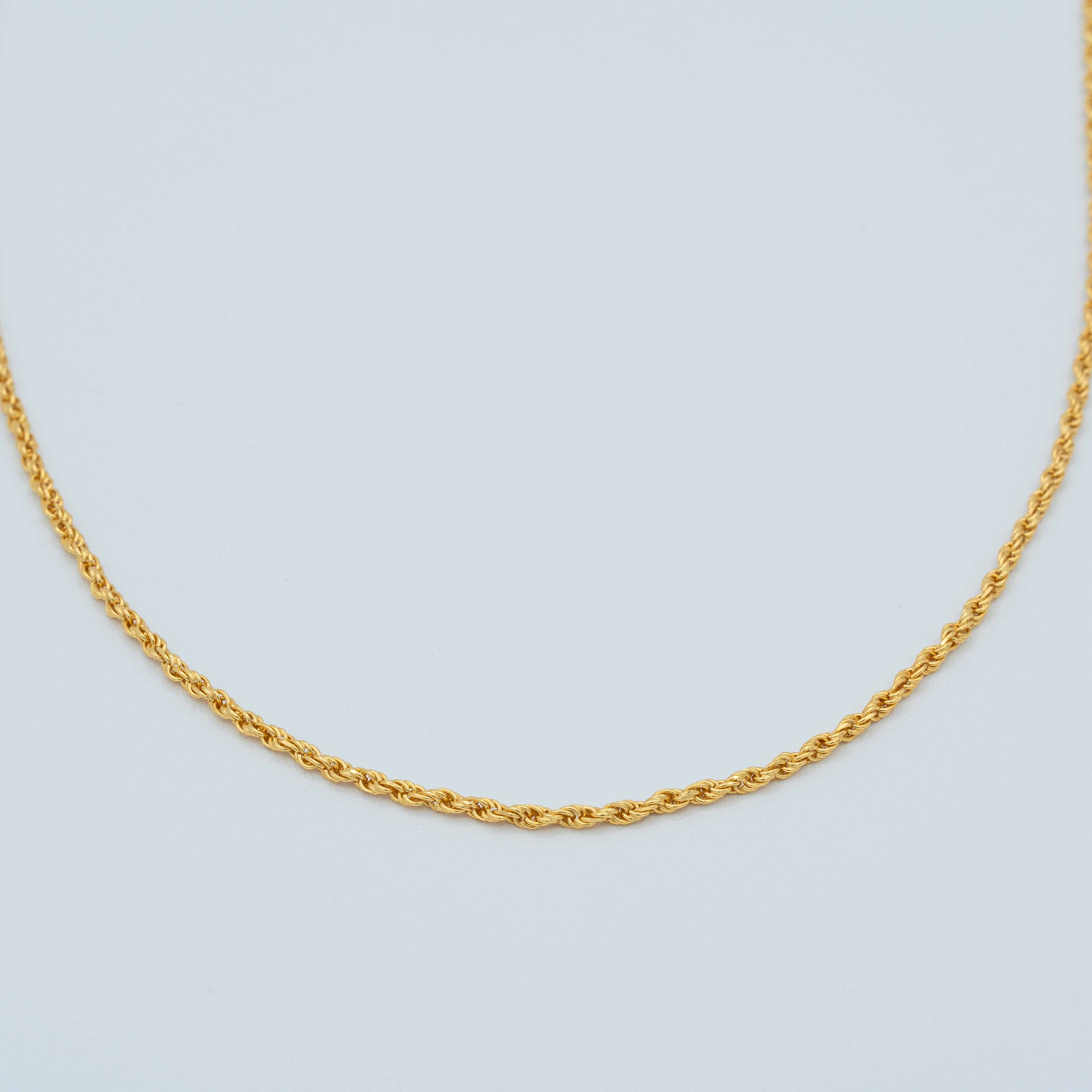Arizona Gold Rope Chain Necklace (Small)