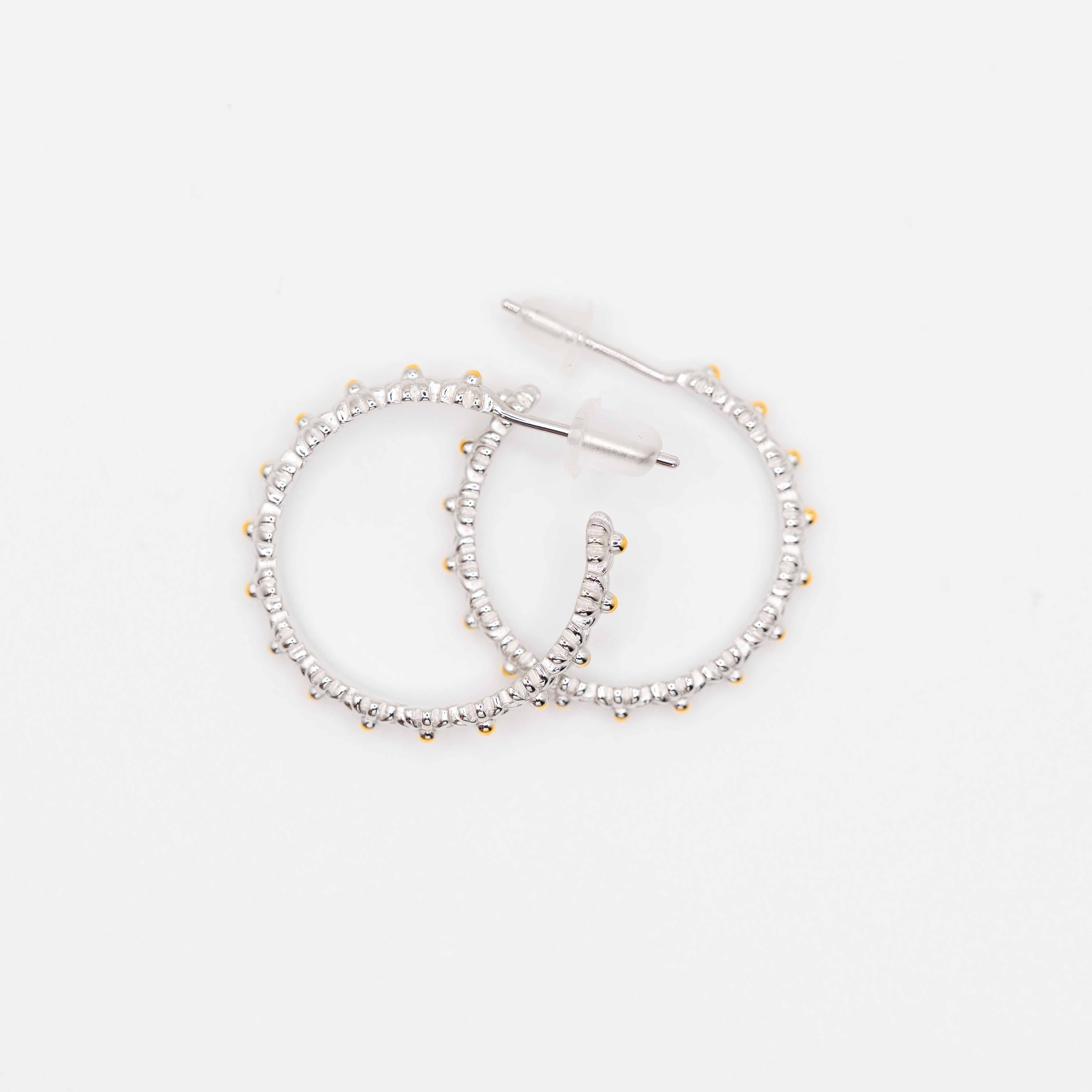 Daisy Jones Silver Hoop Earrings