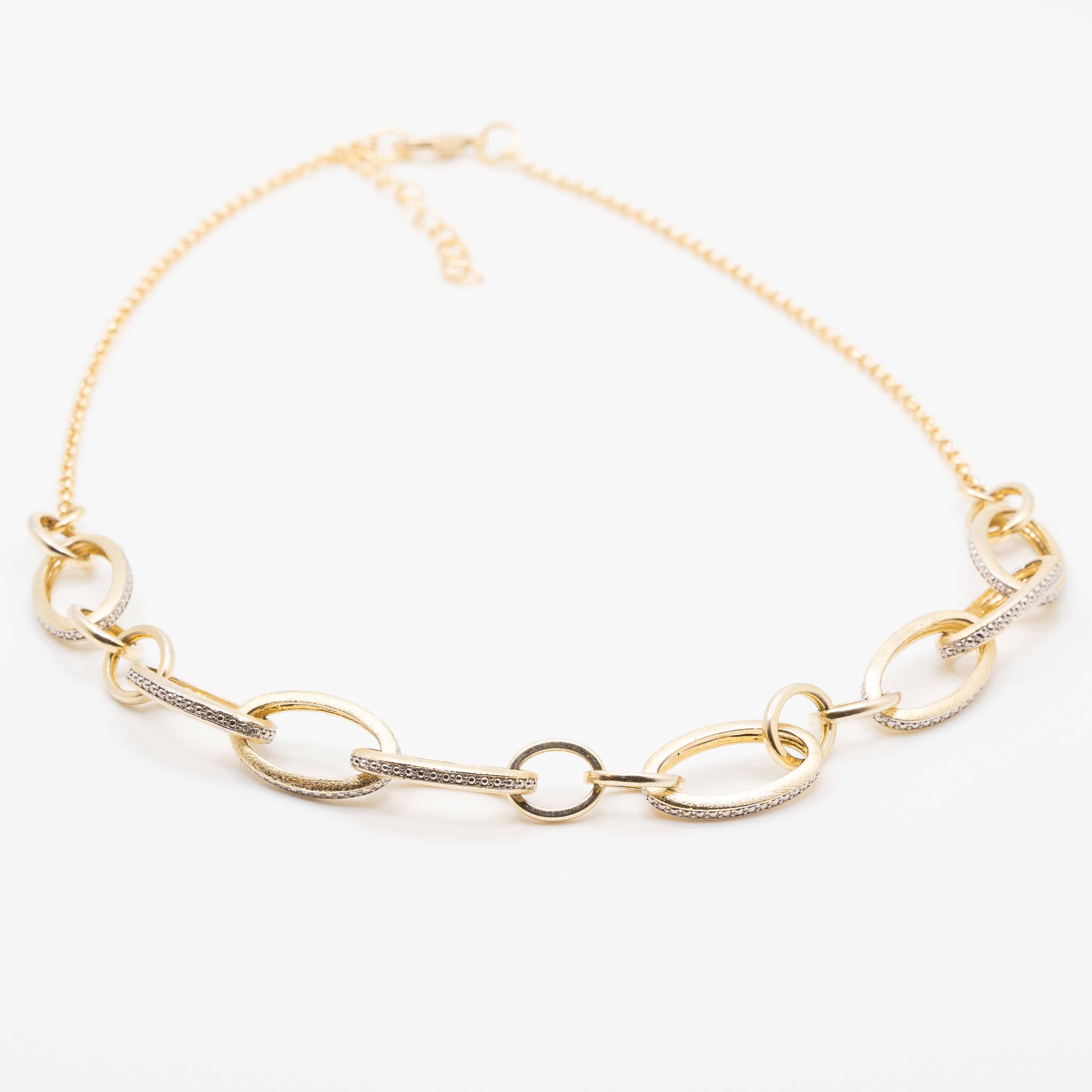 Diana Gold Oval Crystal Chain Necklace *Limited Edition*