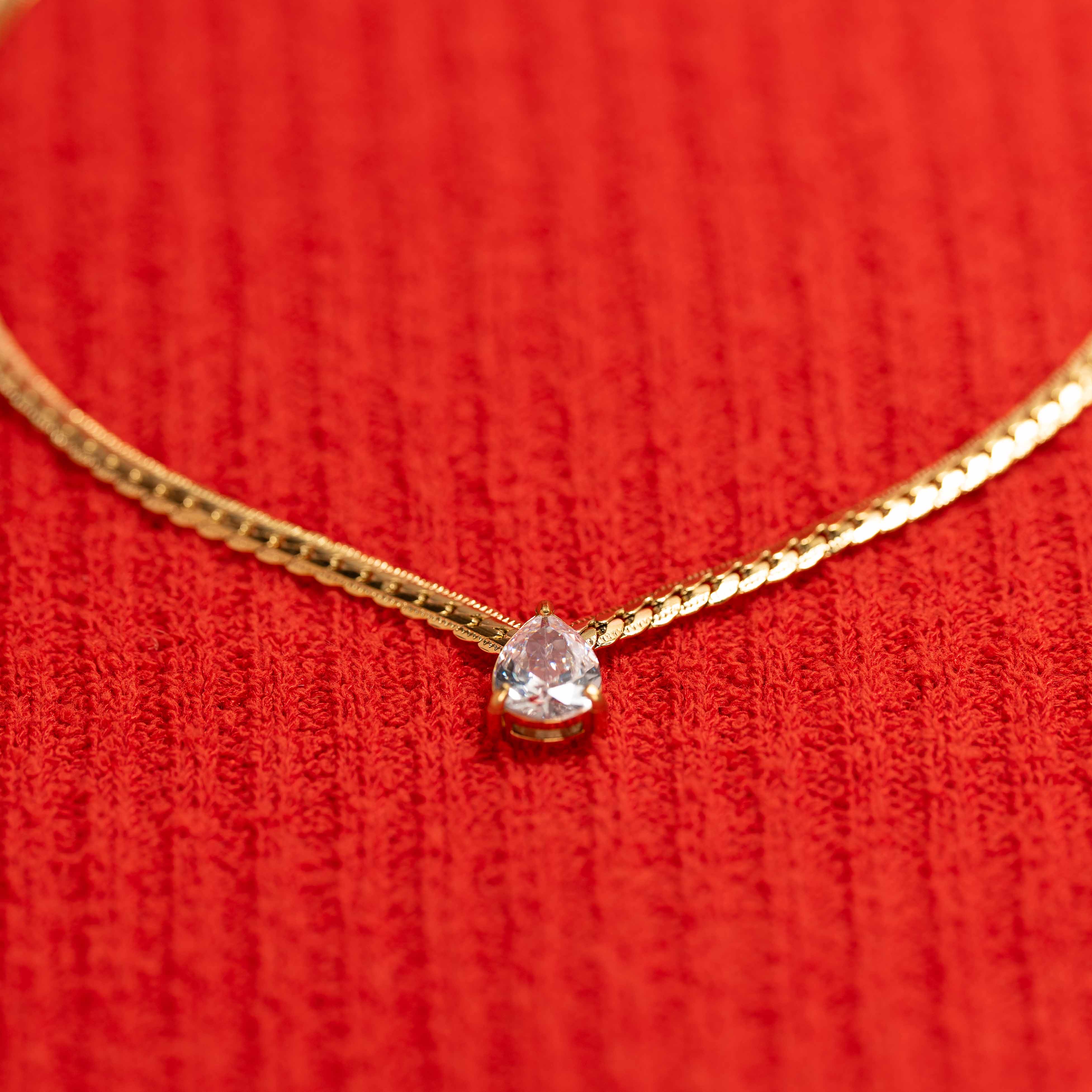 Sabrina Crystal Pendant Necklace