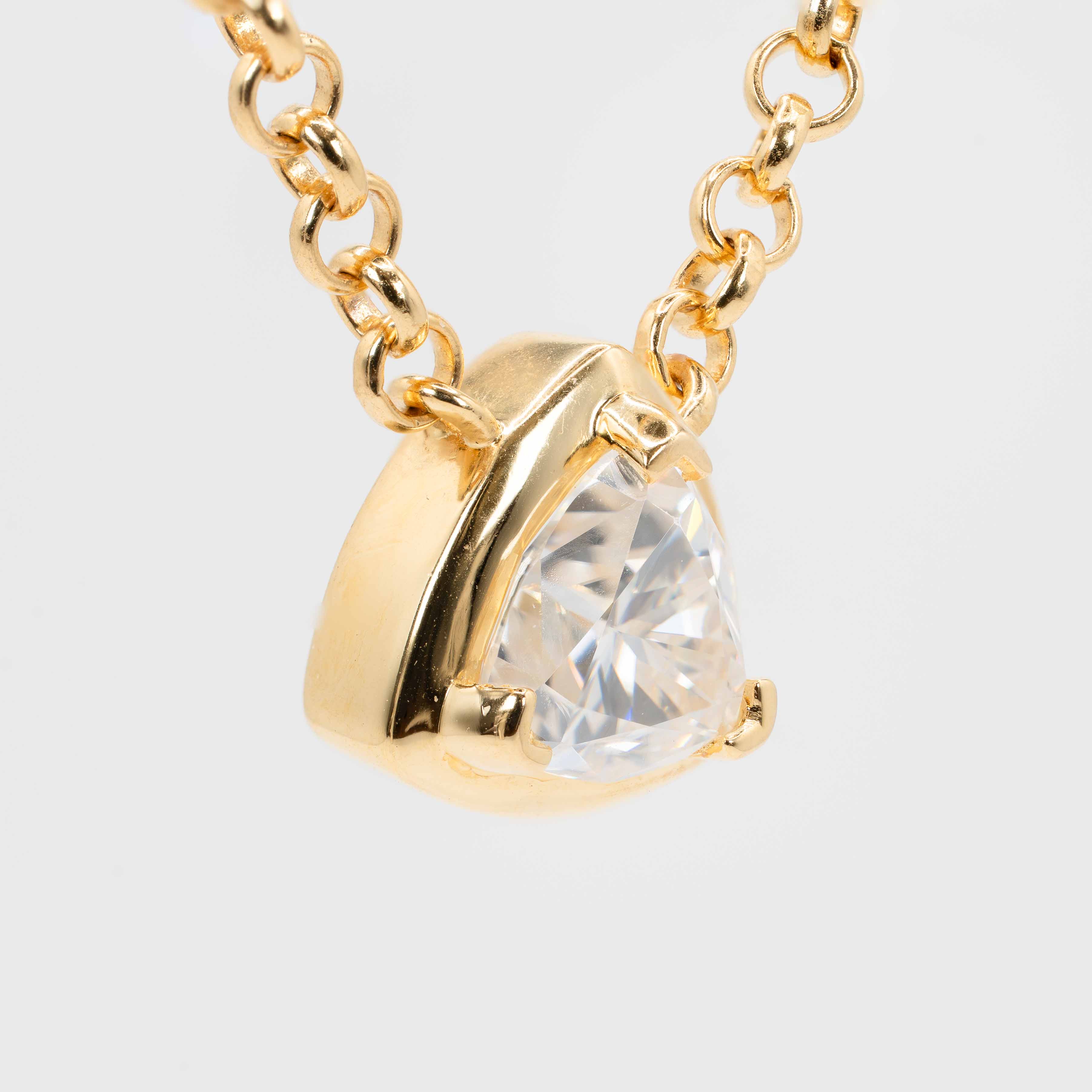 Allure Trine Diamond Pendant Necklace