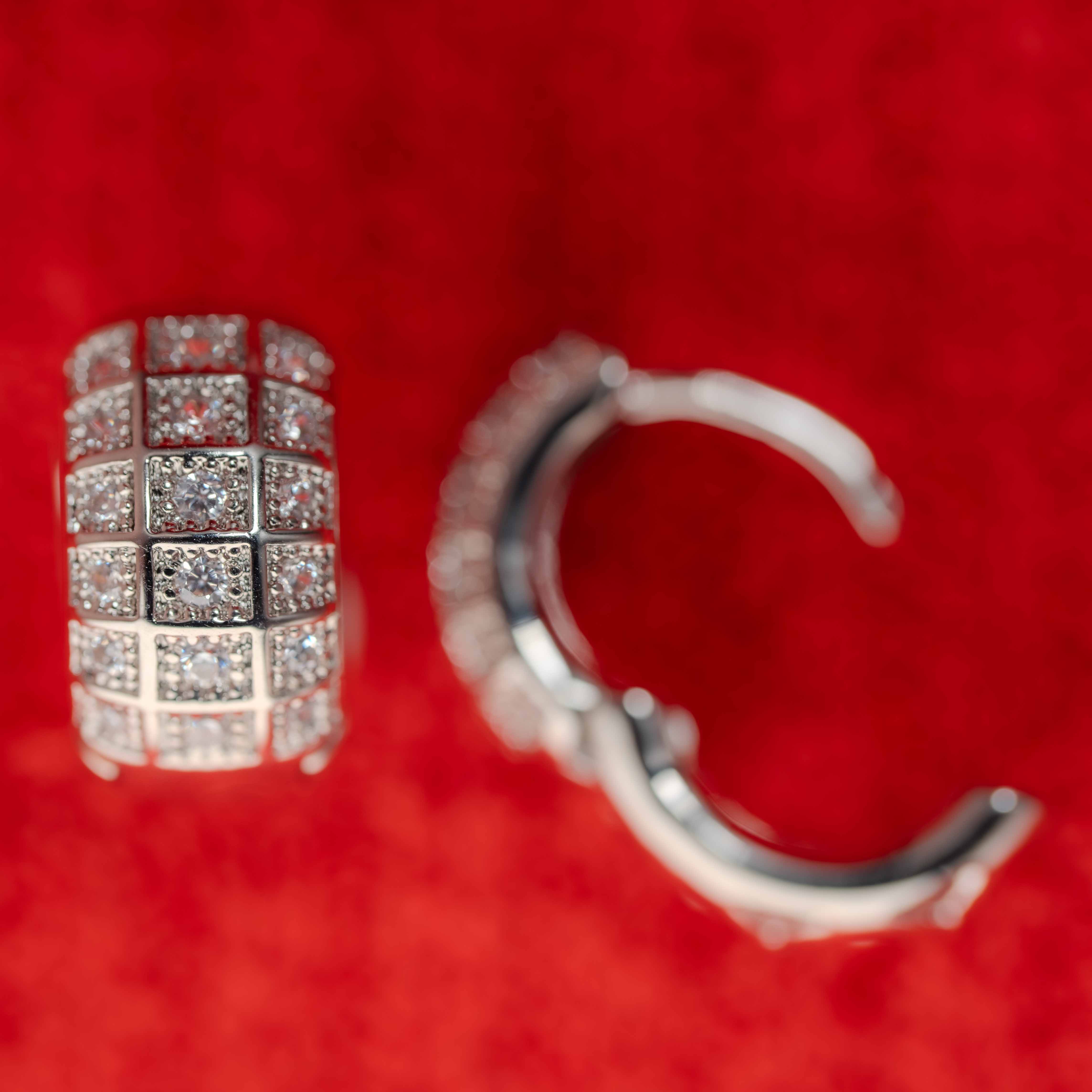 Livy Mini Pave Huggie Earrings
