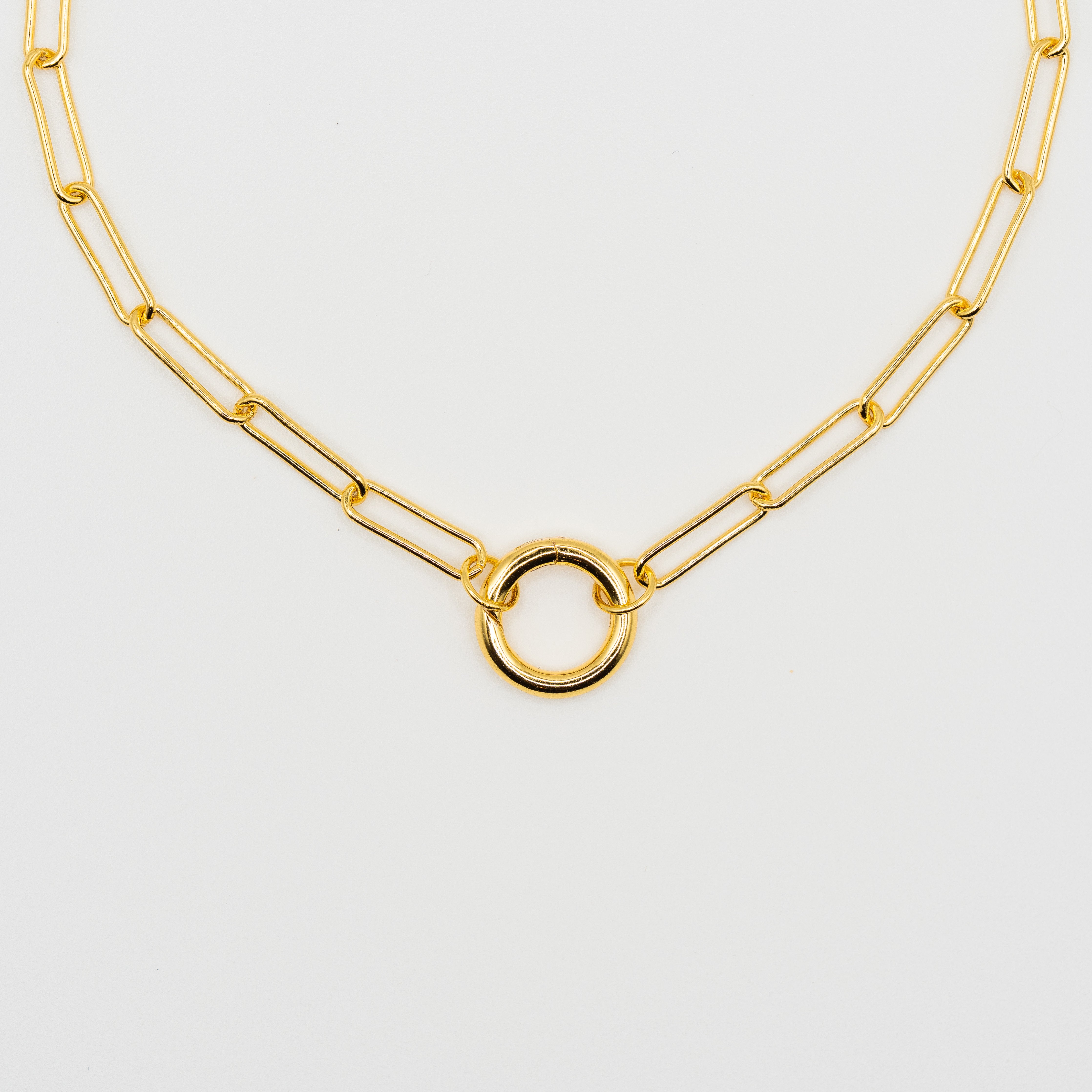 Madison James Paperclip Charm Necklace