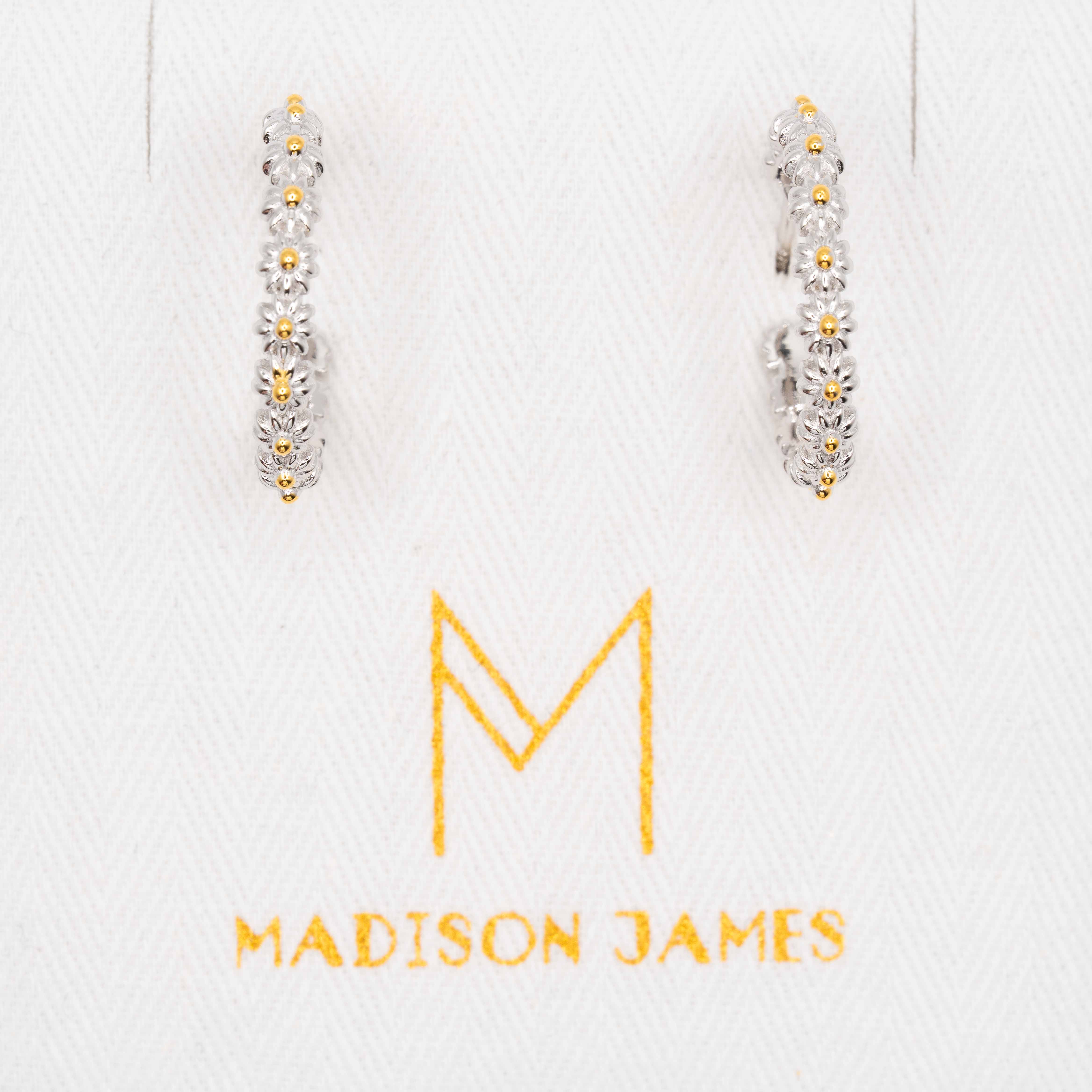 Daisy Jones Silver Hoop Earrings