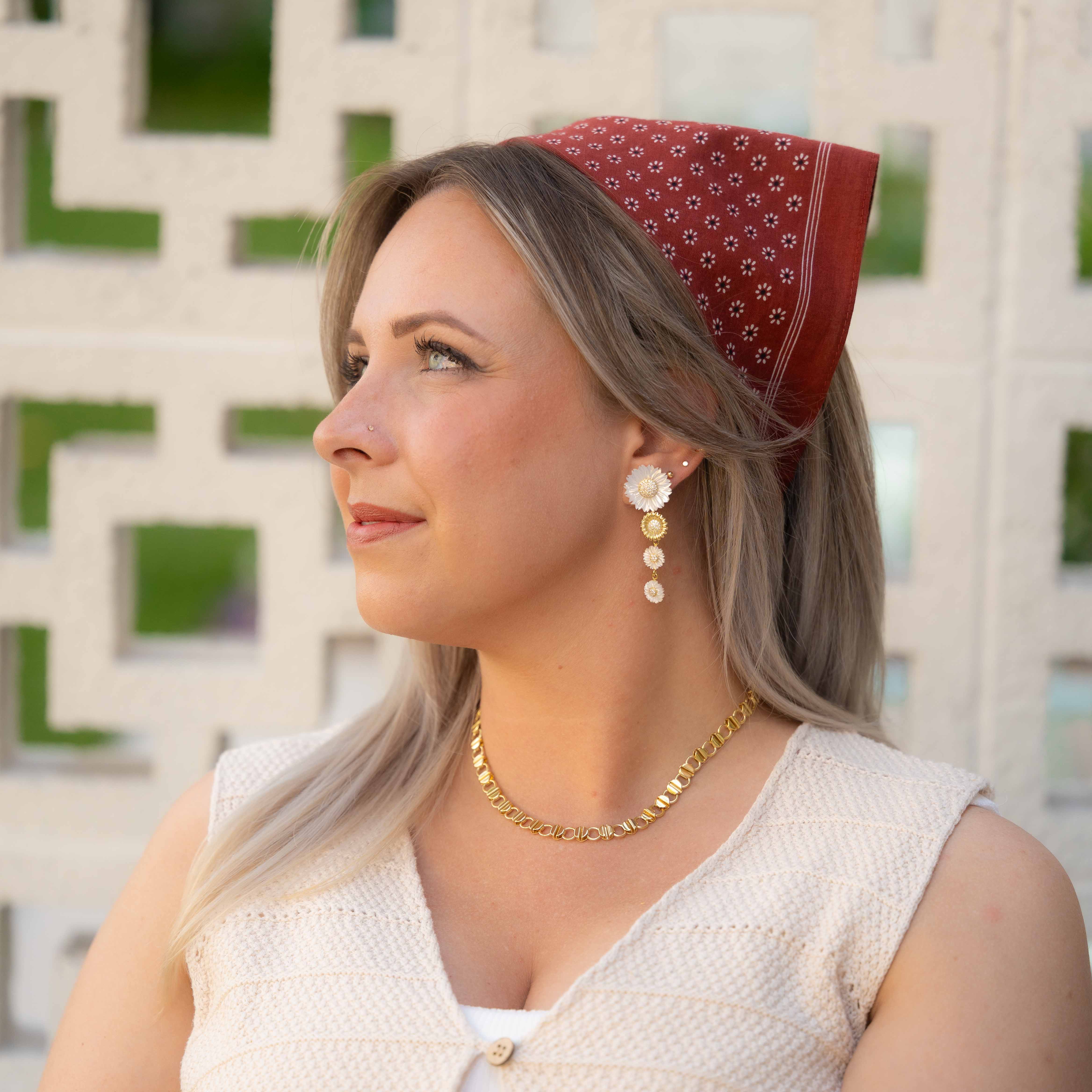 Margot Floral Drop Earrings