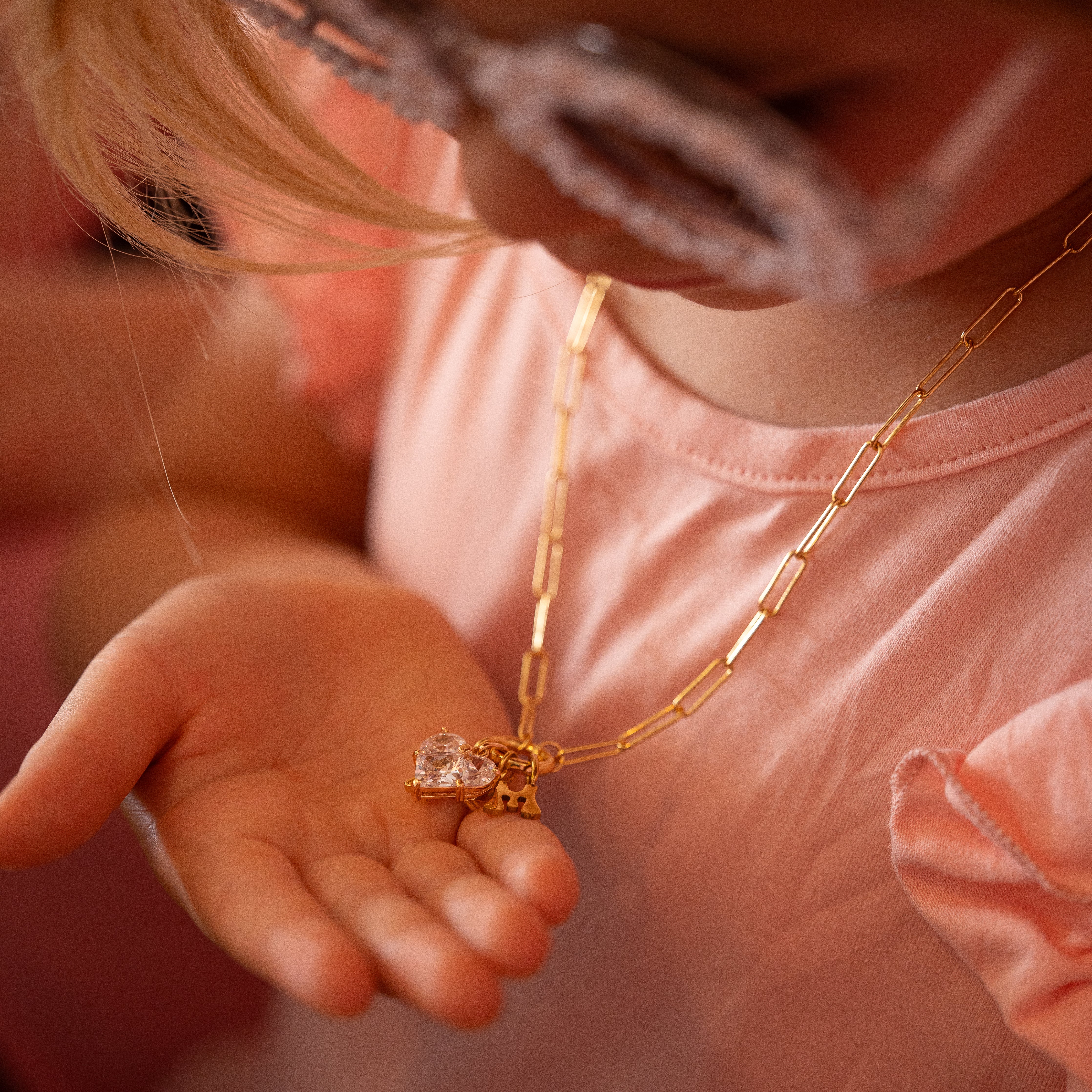 Madison James Paperclip Charm Necklace